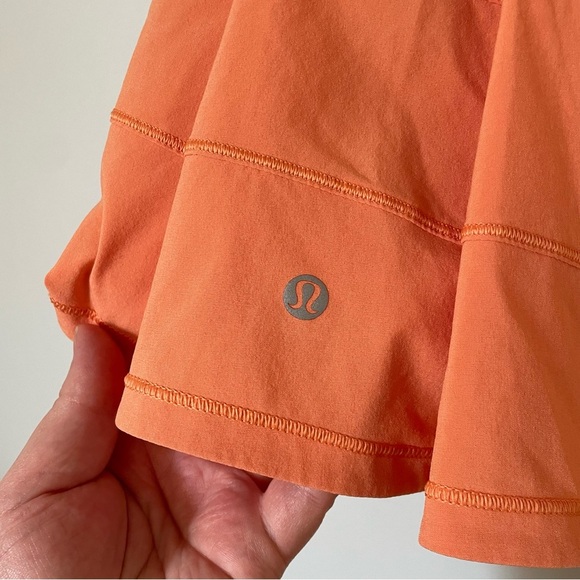 Lululemon Pace Rival Mid Rise Skirt Golden Apricot Size 6 - Picture 9 of 11